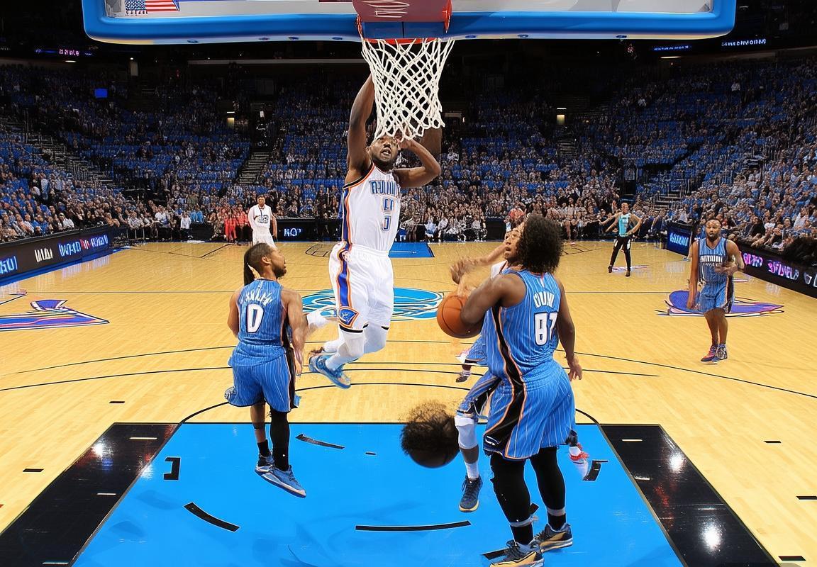 2016年NBA雷霆对魔术巅峰对决：精彩瞬间与球星高光解析(图3)